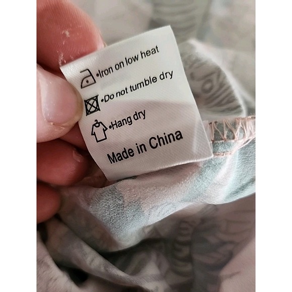 Summery Pink Asian Tiger Floral Tiered Maxi Mumu 3/4 Flutter Slvs Feminine 2XL - Picture 13 of 14